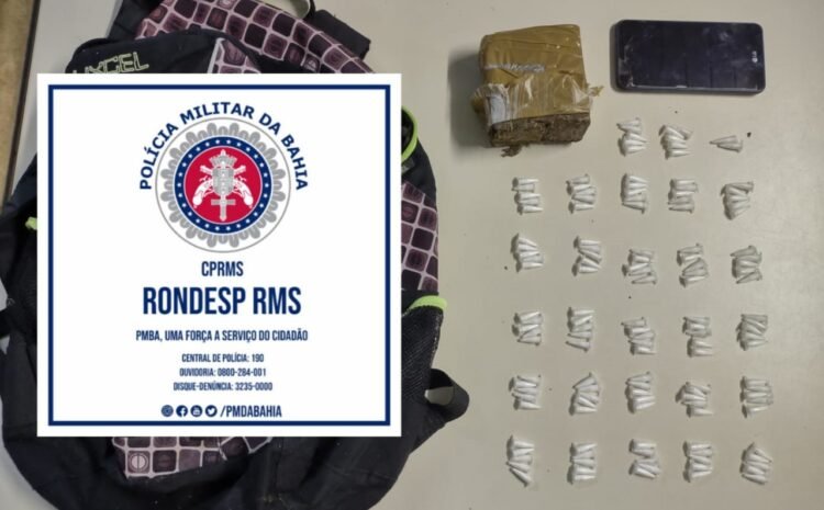  Rondesp RMS: Homem é preso com drogas dentro de veículo em Camaçari
