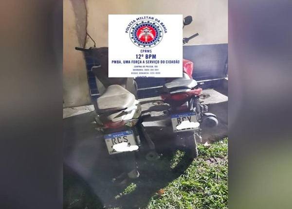  Policiais militares recuperam duas motocicletas com restrição de roubo em Camaçari