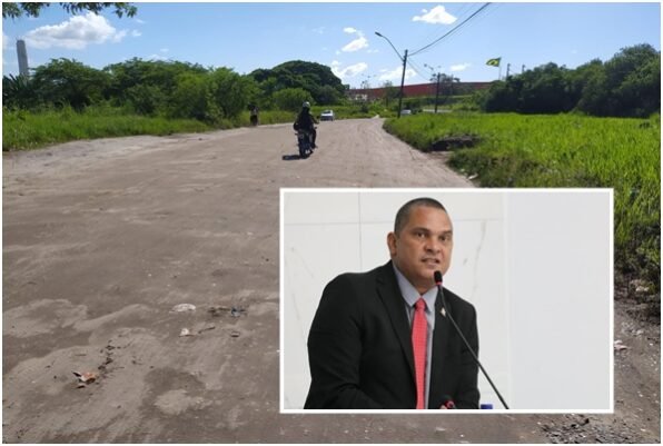  Vereador Dentinho indica pavimentação asfáltica de via que liga condomínios a Atacadão e Boulevard