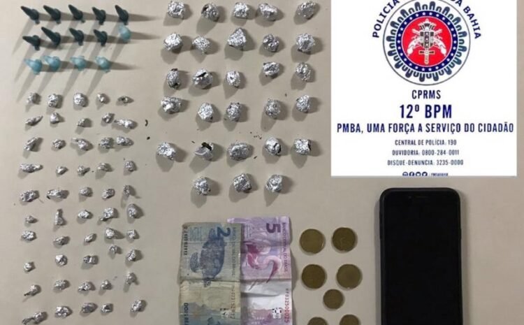  Policiais da CETO prende jovem suspeito de tráfico de drogas no Limoeiro