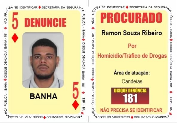  5 de Ouros do Baralho do Crime é preso em São Francisco do Conde