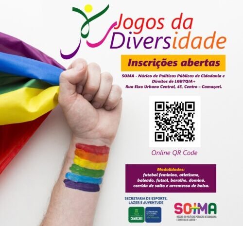  Camaçari: Aberta inscrições para os Jogos da Diversidade LGBTQIA+