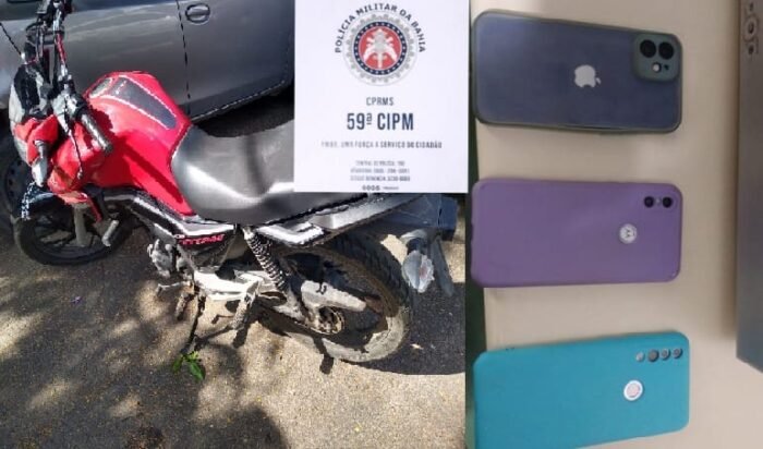 Suspeito de cometer assaltos é preso em posse de moto roubada em Camaçari