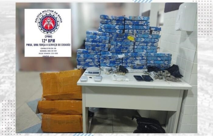  Camaçari: Polícia apreende 45kg de maconha no Phoc II