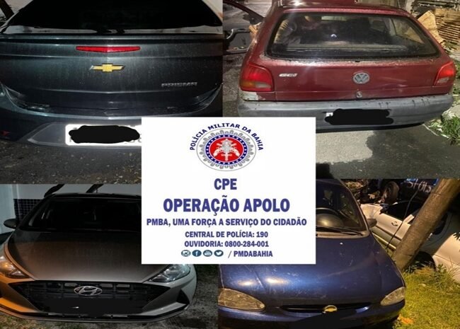 Camaçari: Apolo prende dupla responsável por roubo de quatro veículos