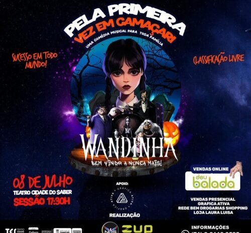  Espetáculo Wandinha chega a Camaçari em julho