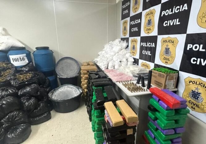  Polícia Civil desarticula laboratório de drogas e entorpecentes são apreendidos em Camaçari