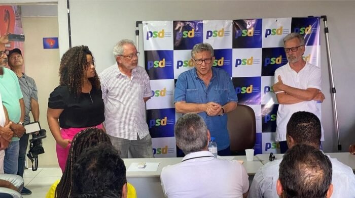  Caetano recebe apoio oficial do PSD para disputar prefeitura de Camaçari