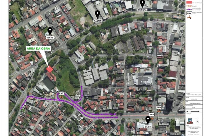  Camaçari: Novo trecho da Av. Eixo Urbano Central será bloqueado para substituição de manilhas